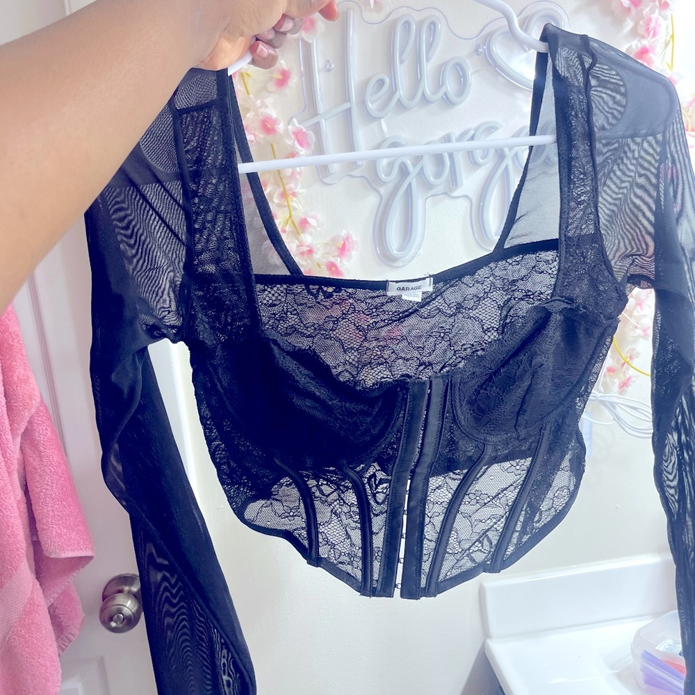Black corset top, Garage store kenwood mall!!